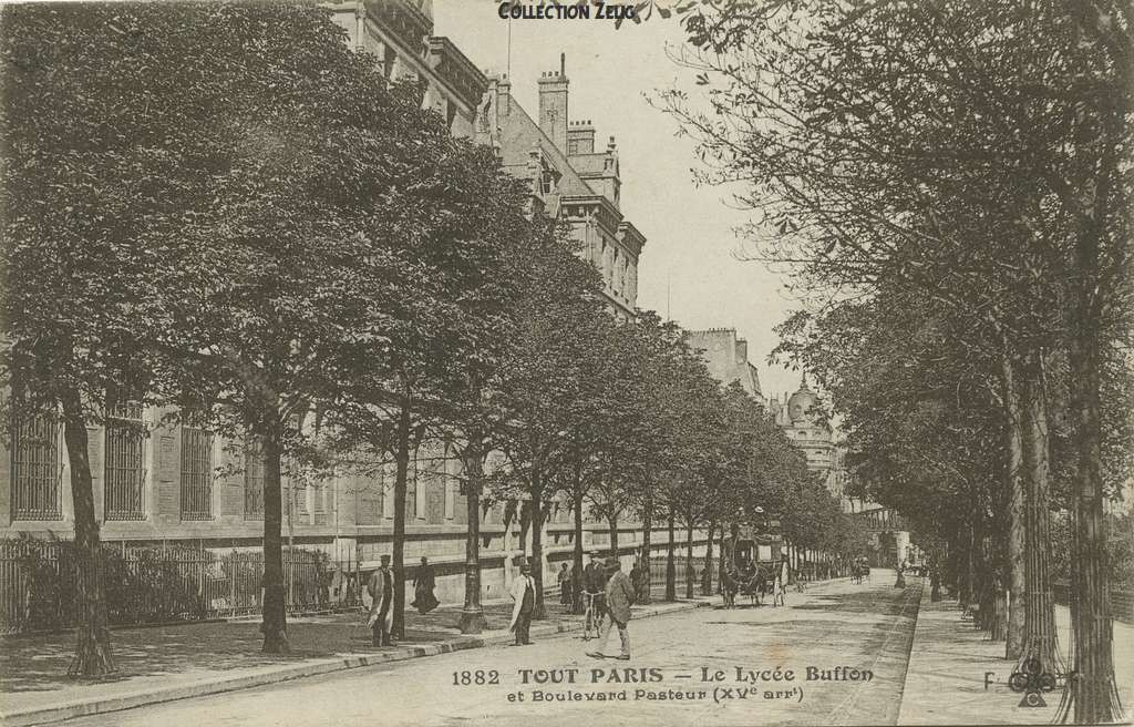 Tout Paris 1882 - Le Lycée Buffon et Boulevard Pasteur