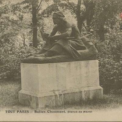 1887 - Buttes-Chaumont - Statue de Marat