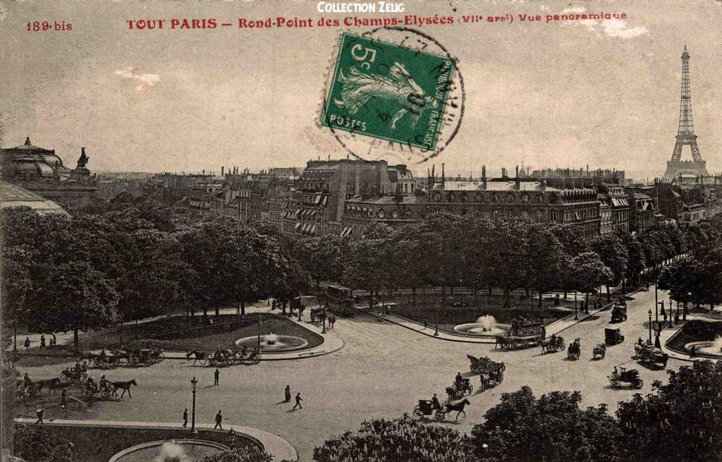 189 bis - Rond-Point des Champs-Elysées - Vue panoramique