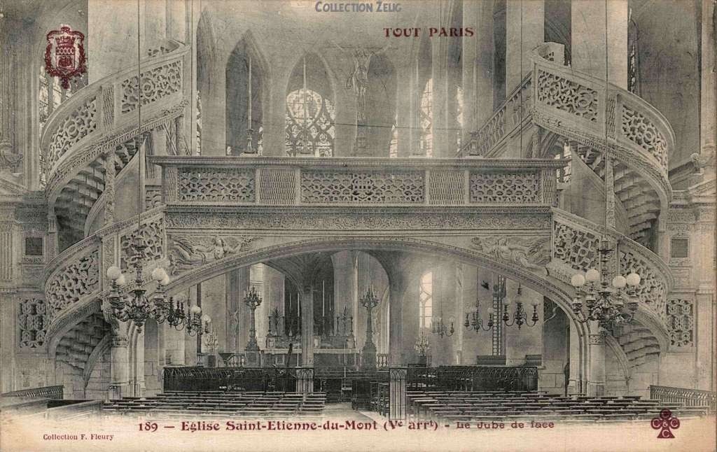 189 - Eglise Saint-Etienne-du-Mont - Le Jubé, de face