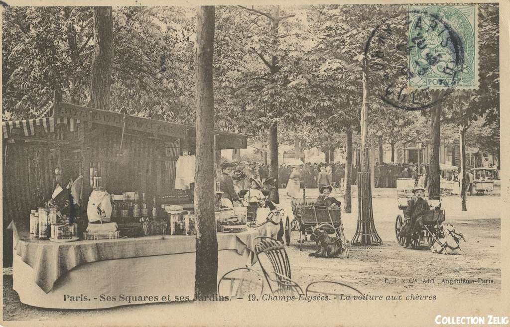 19 - Champs-Elysées - Le Voiture aux chèvres