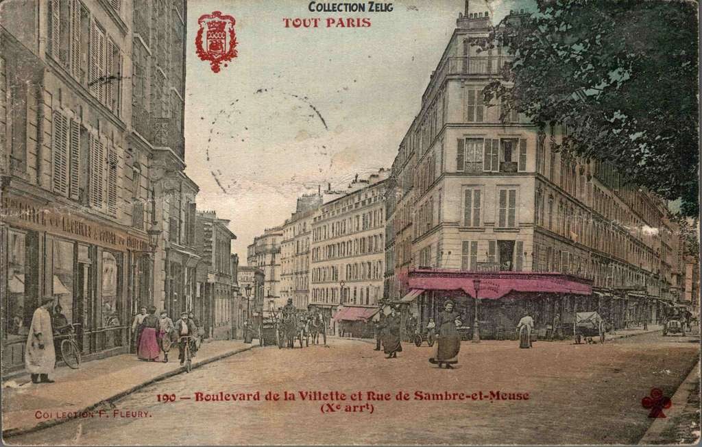 190 - Boulevard de la Villette et Rue de Sambre-et-Meuse