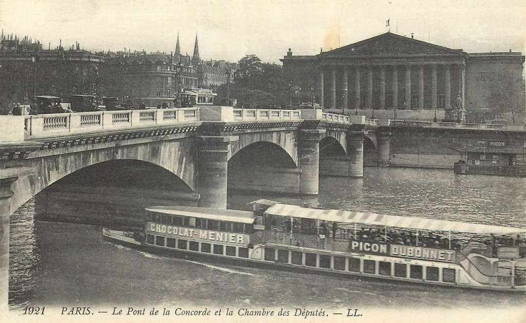 1921 - PARIS - Le Pont de la Concorde et la Chambre des Députés