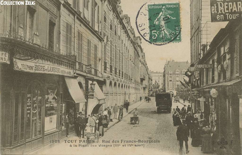 1926 - Rue des Francs-Bourgeois à la Place des Vosges