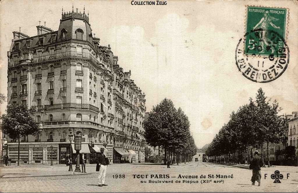 1938  - Avenue de St-Mandé au Boulevard de Picpus