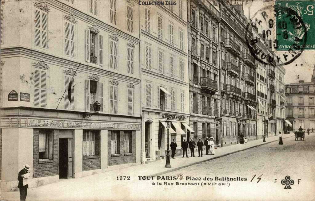 1972 - Place des Batignolles à la Rue Brochant