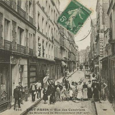 1985 - Rue des Cendriers au Boulevard de Ménilmontant