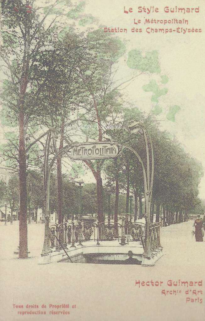 2 - Style Guimard - Station des Champs-Elysées