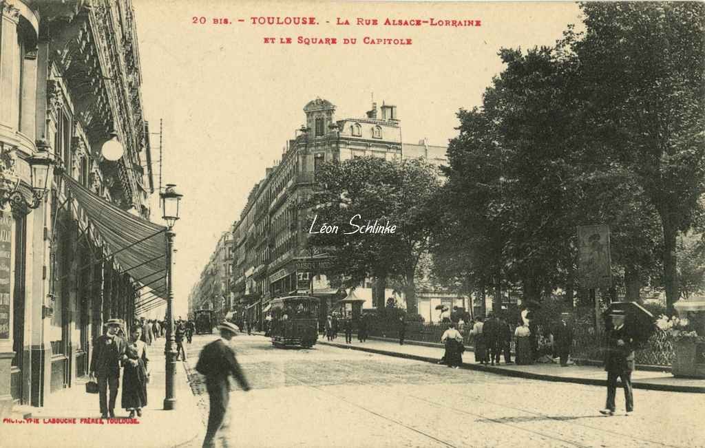 20 bis - La Rue Alsace-Lorraine et le Square du Capitole