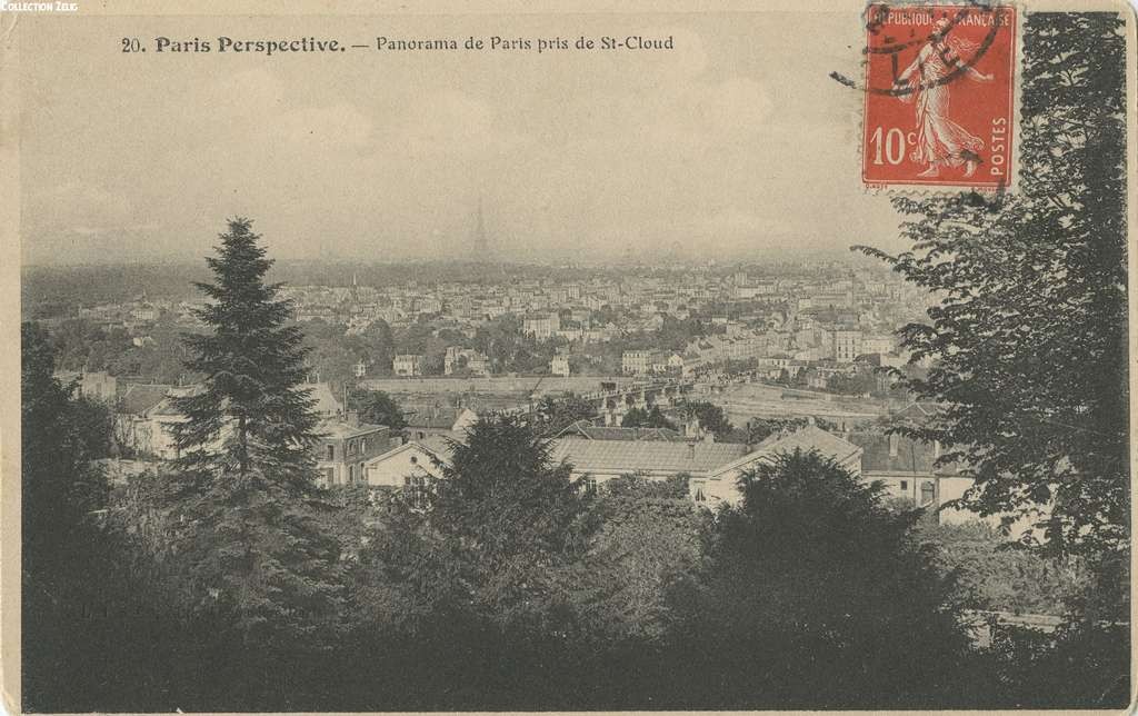 20 - Panorama de Paris pris de Saint-Cloud