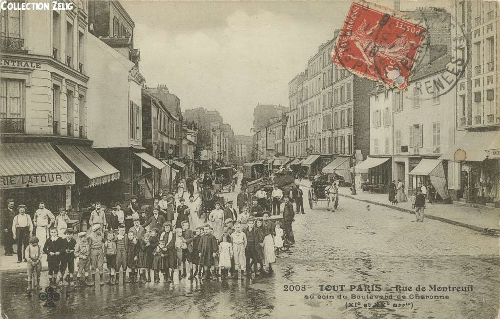 2008 - Rue de Montreuil au coin du Boulevard de Charonne