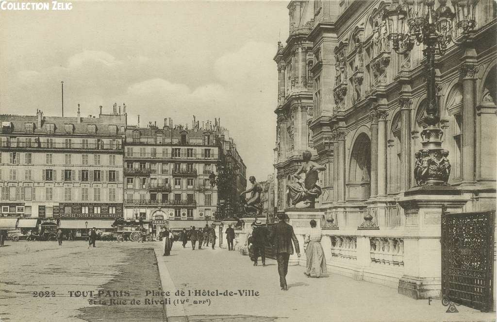 2022 - Place de l'Hôtel de Ville et la Rue de Rivoli