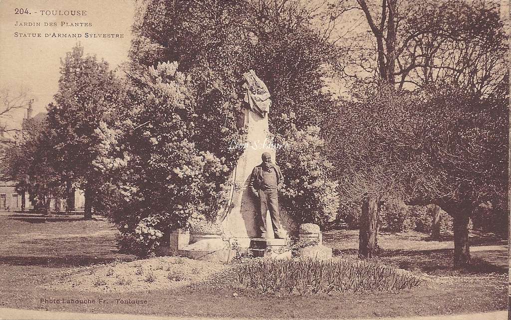 204 - Jardin des Plantes - Statue d'Armand Sylvestre