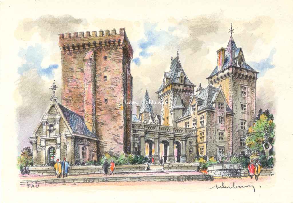 B - PAU - Entrée du Château de Henri IV