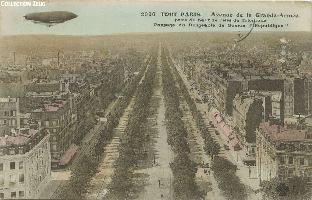 2066 - Avenue de la Grande Armée prise du haut de l'Arc de Triomphe