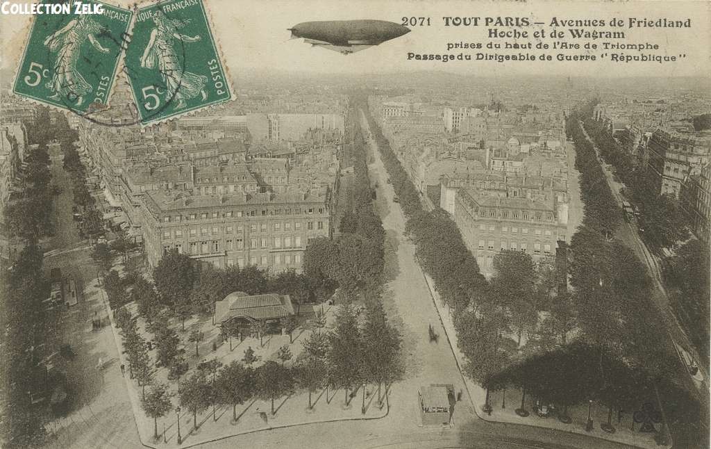 Tout Paris 2071 - Avenues de Friedland, Hoche et Wagram vues de l'Arc de Triomphe