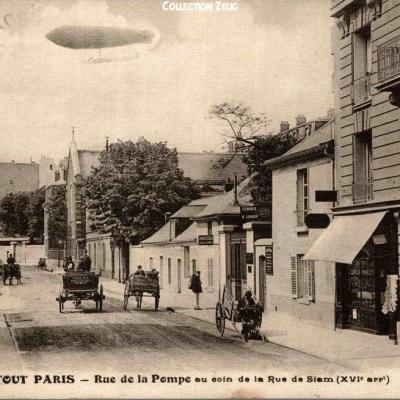 2093 - Rue de la Pompe au coin de la Rue de Siam