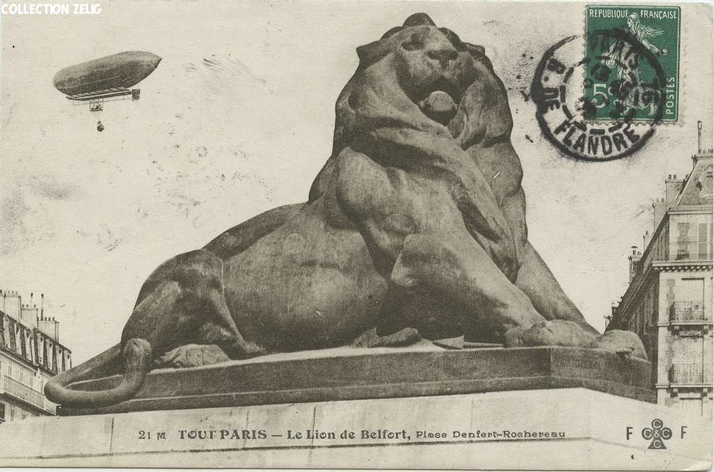21 M - Le Lion de Belfort, Place Denfert-Rochereau