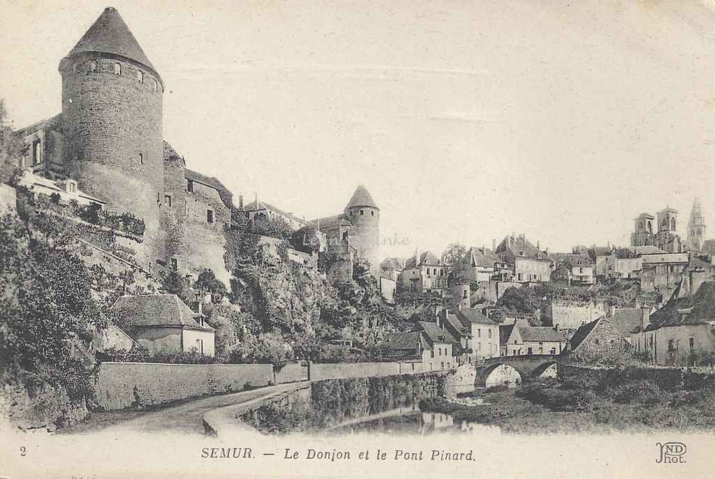 21-Semur - Le Donjon et le Pont Pinard (ND 2)
