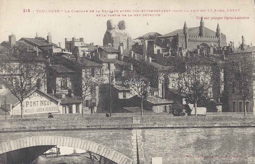 218 - Le Clocher de la Dalbade après l'effondrement