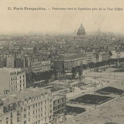 22 - Panorama vers le Panthéon pris de la Tour Eiffel