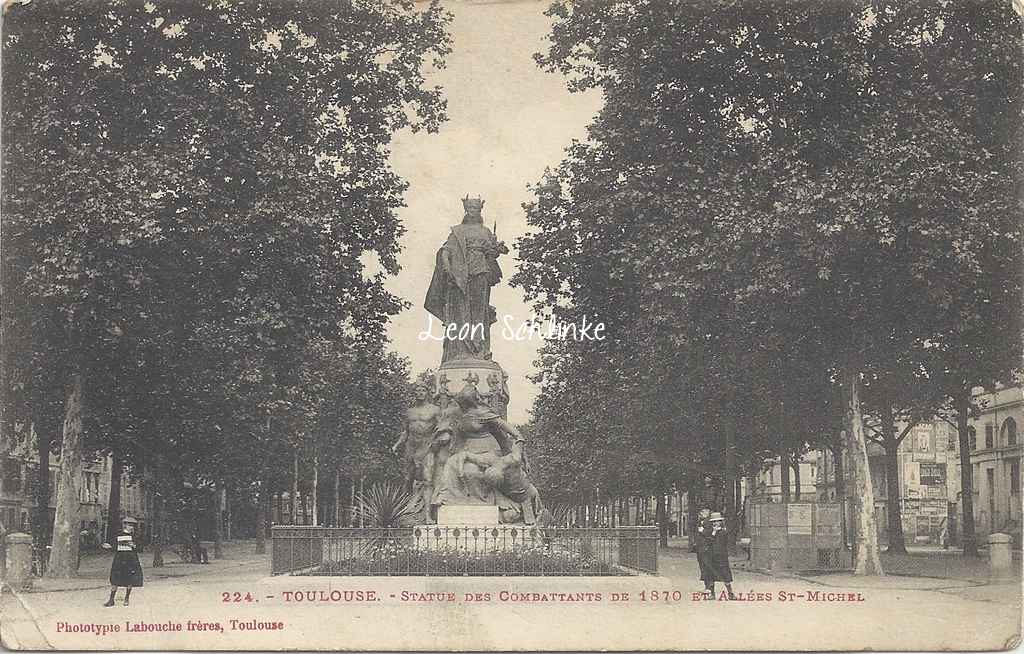 224 - Statue des Combattants de 1870, allées St-Michel