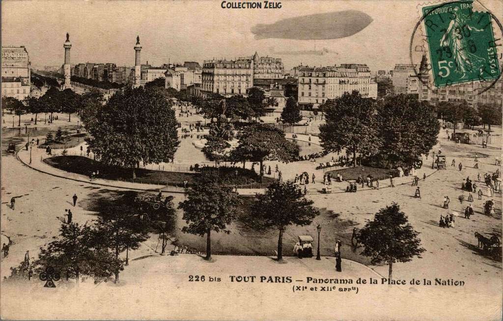 Tout Paris 226 bis - Panorama de la Place de la Nation