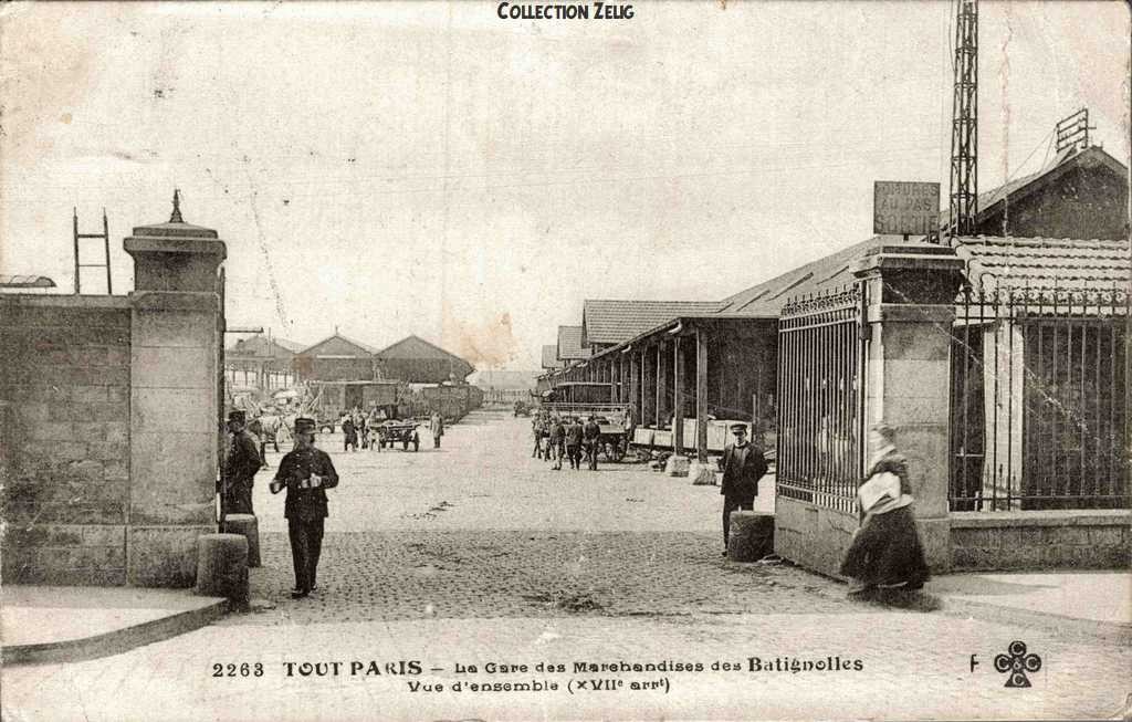 2263 - La Gare des Marchandises des Batignolles - Vue d'ensemble