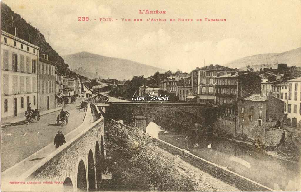 238 - Vue sur l'Ariège et Route de Tarascon