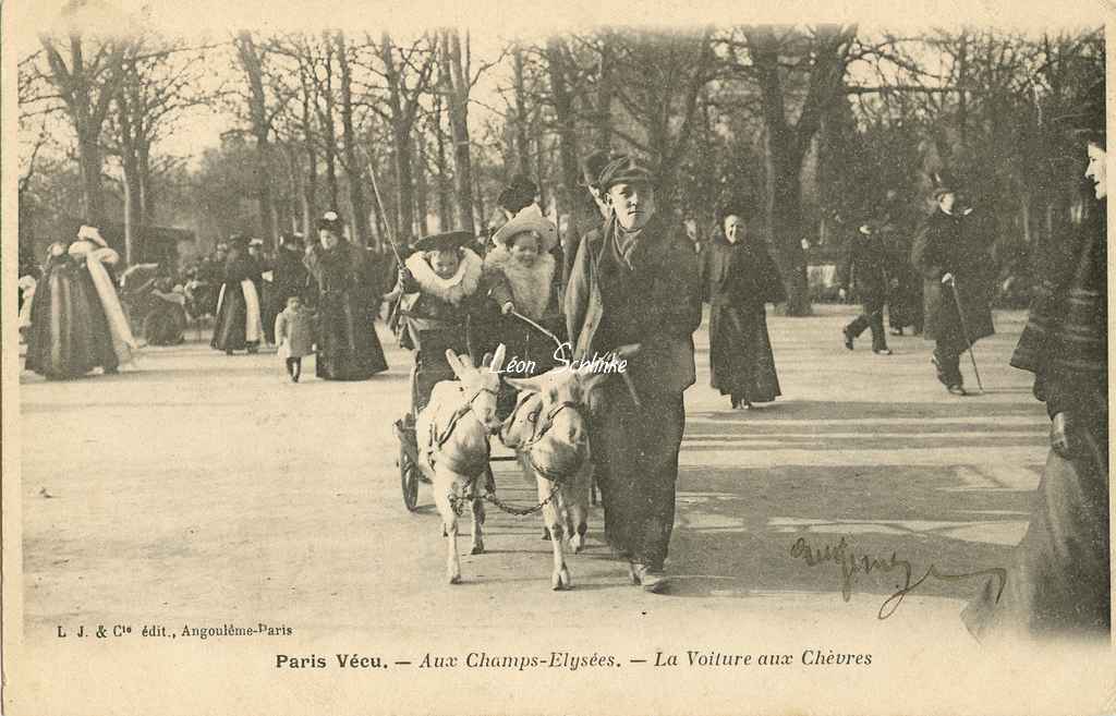 24 - Aux Champs-Elysées - La voiture aux chèvres