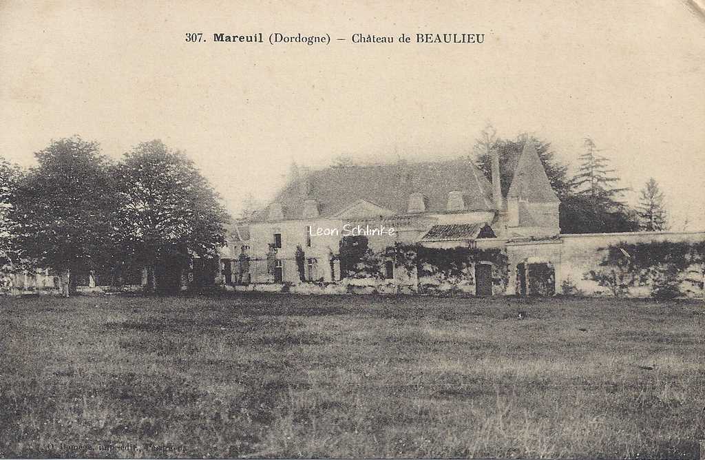 24-Mareuil - 307 - Château de Beaulieu (O.Domège)