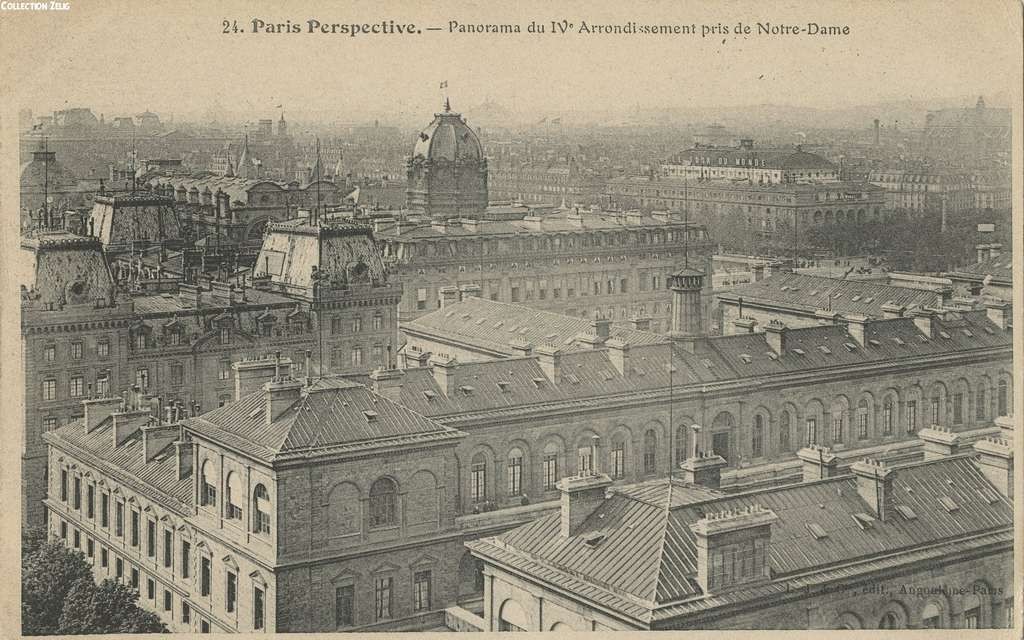 24 - Panorama du IV° arrondissement pris de Notre-Dame