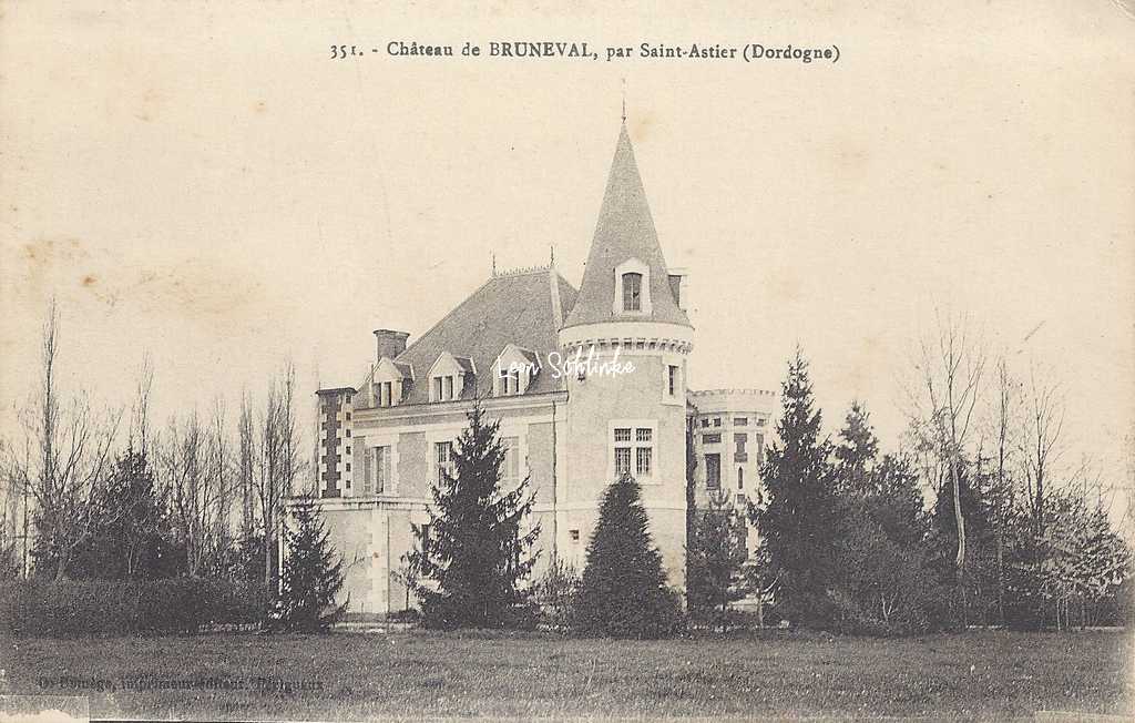 24-Saint-Astier - 351 - Château de Bruneval (O.Domège)