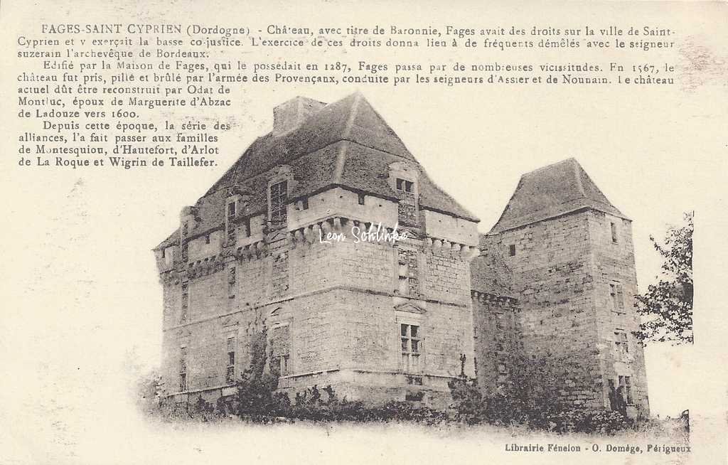24-Saint-Cyprien - Château de Fages (O.Domège)