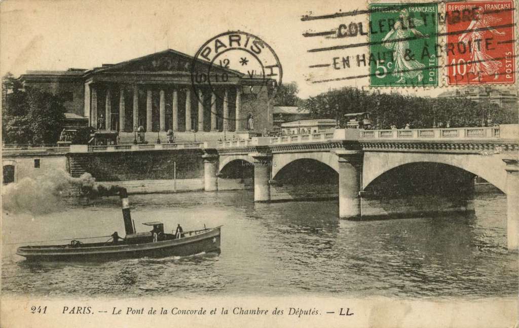 241 - PARIS - Le Pont de la Concorde et la Chambre des Députés (3)