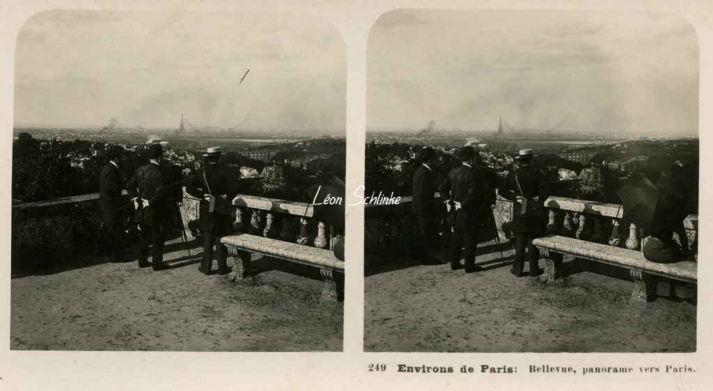 249 - Environs de Paris - Bellevue, panorama vers Paris