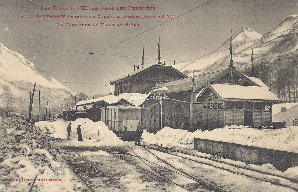 26 - La Gare sous la neige en hiver