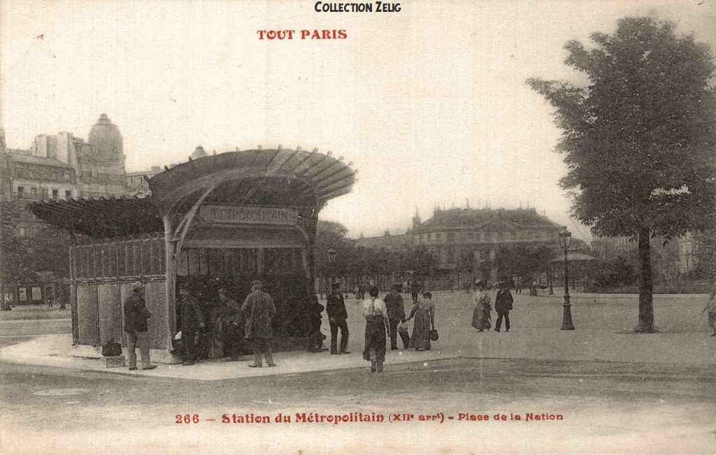 266 - Station du Métropolitain - Place de la Nation