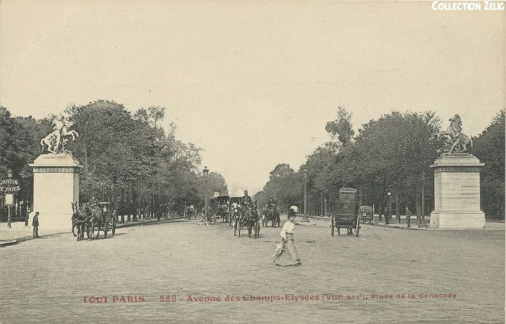 268 - Avenue des Champs-Elysées, Place de la Concorde
