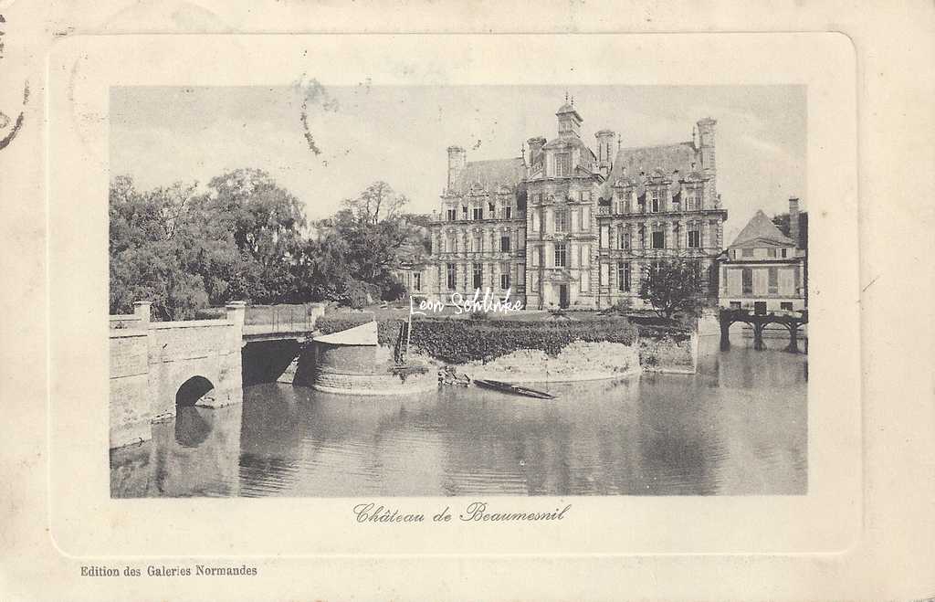27- Beaumesnil - Le Château (Galeries Normandes)
