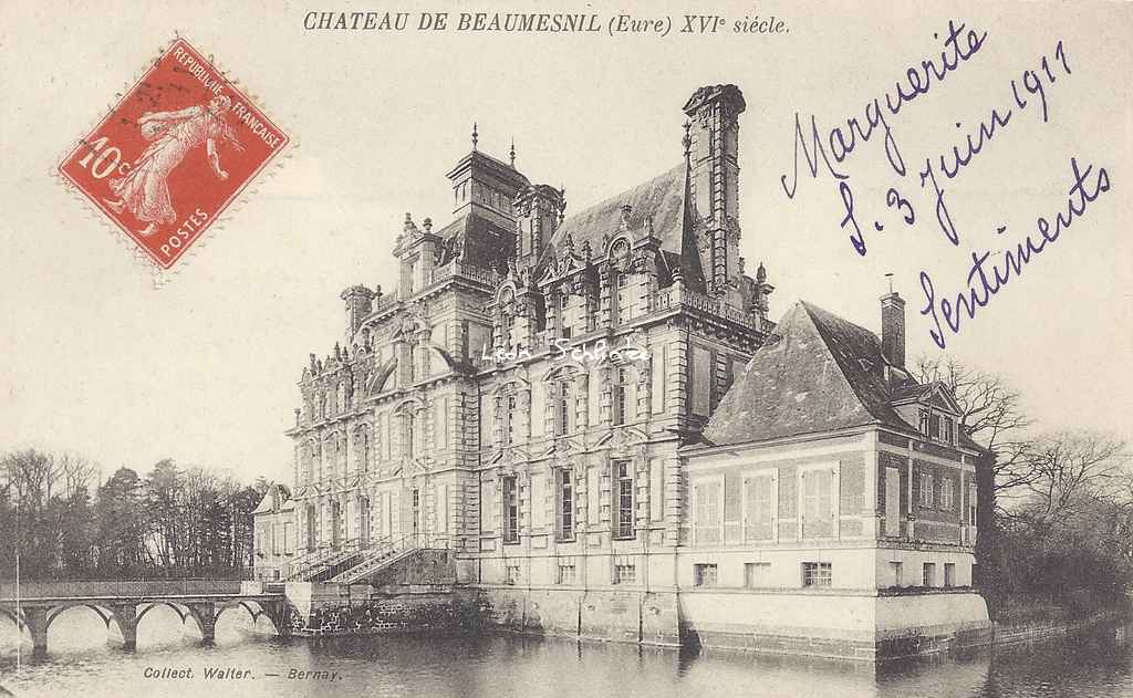 27- Beaumesnil - Le Château (Walter à Bernay)