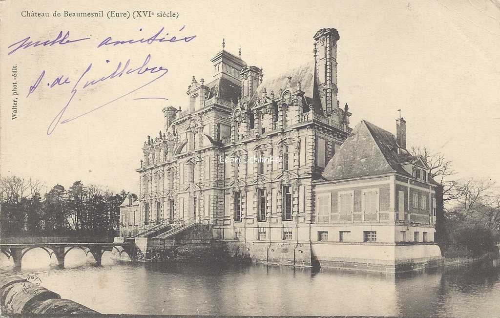 27- Beaumesnil - Le Château (Walter Phot-édit.)