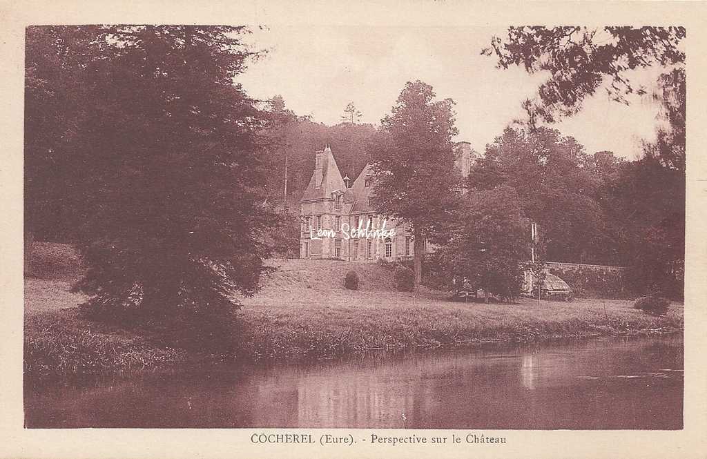 27- Cocherel - Perspective sur le Château (G.André)