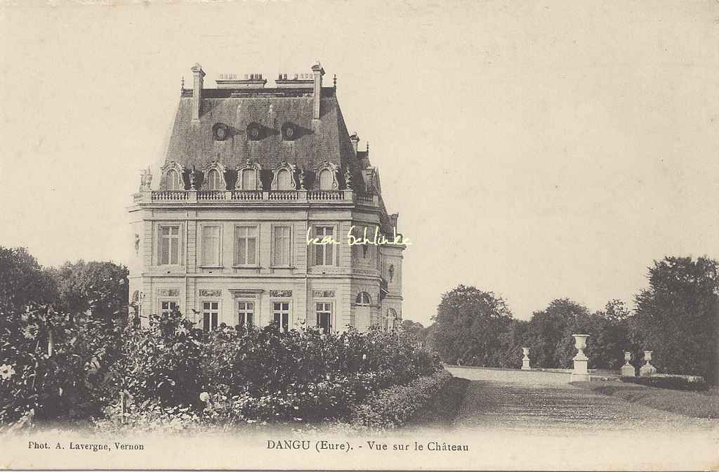 27- Dangu - Vue sur le Château (A.Lavergne)