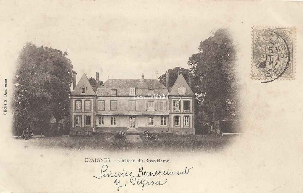 27- Epaignes - Château du Bosc-Hamel (G.Daufresne)