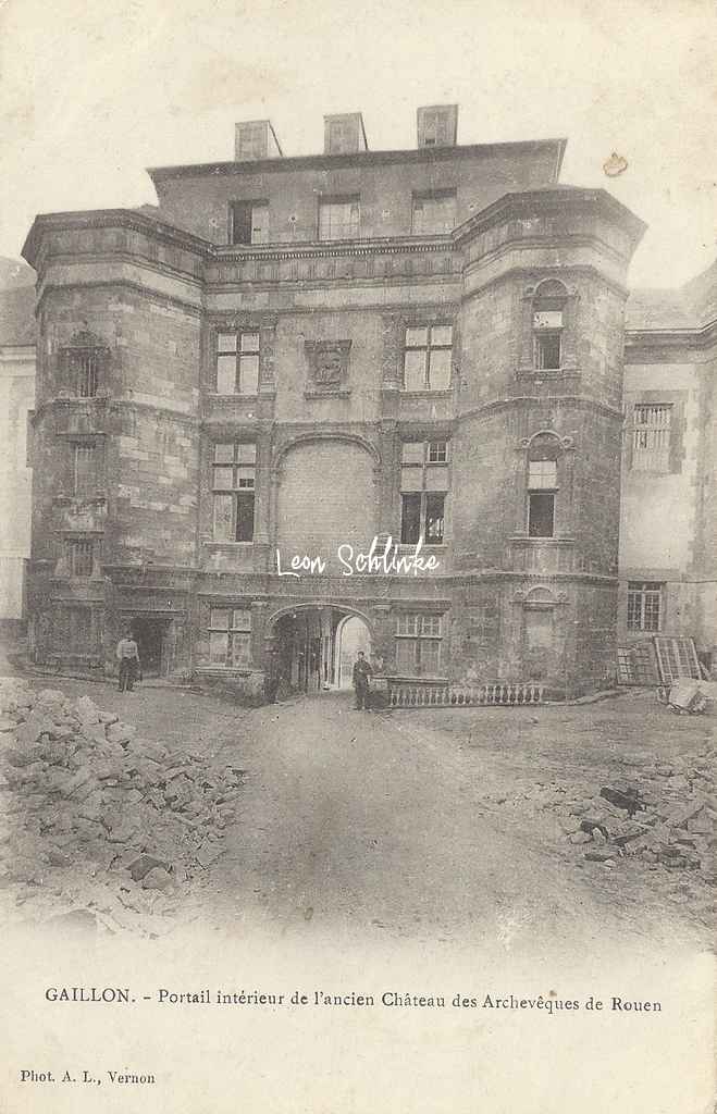 27- Gaillon - Portail de l'Ancien Château (A.L. à Vernon)