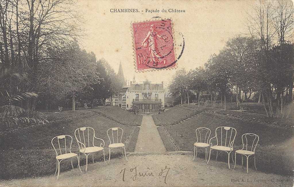 27- Pacy-sur-Eure - Façade du Château (A.L. Vernon)