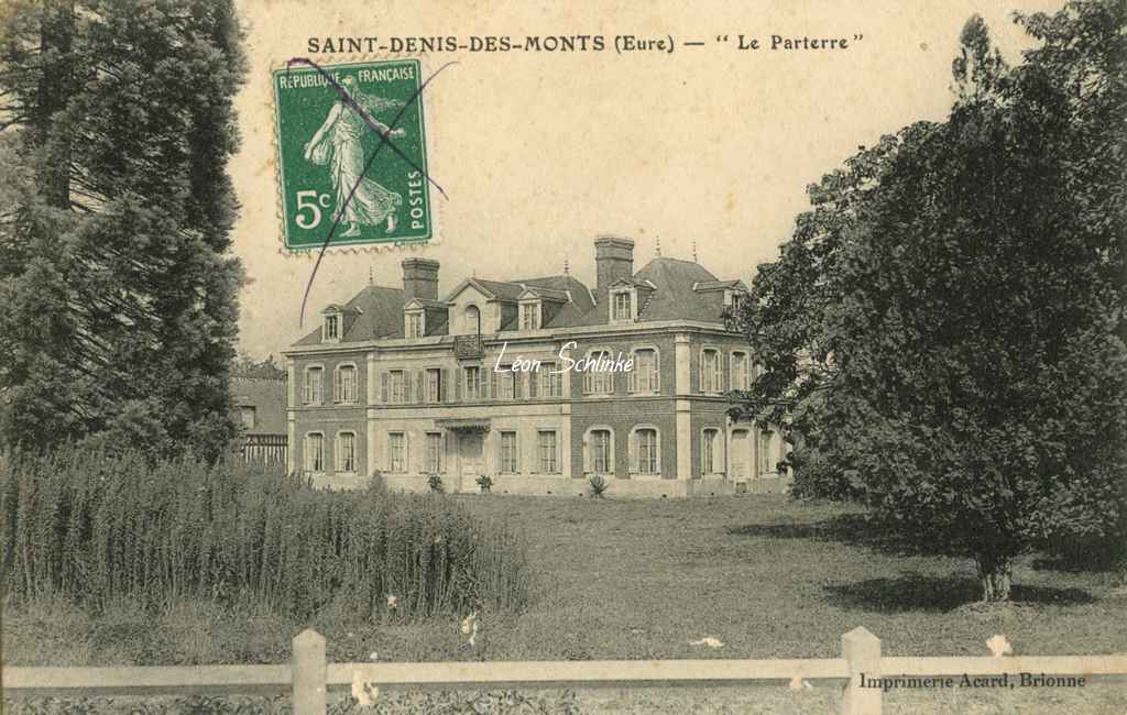 27- Saint-Denis-des-Monts - Le Parterre (Imp. Acard)