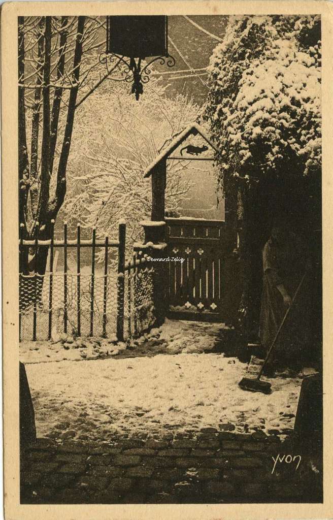 272 - Montmartre sous la neige - Maison de Mimi Pinson