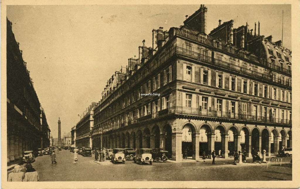 273 -  Rue de Castiglione et les Arcades de la Rue de Rivoli